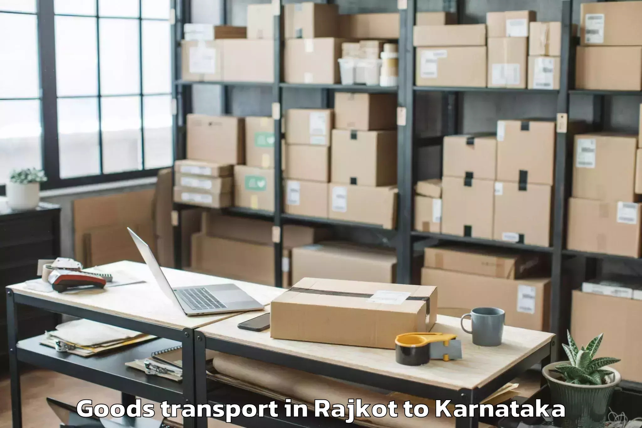 Reliable Rajkot to Challakere Goods Transport